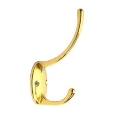 Hook furniture tundra TKD012, two -rod, gold