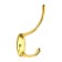 Hook furniture tundra TKD012, two -rod, gold