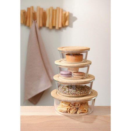 Smart Solutions baking and storage container, bamboo cover, 1300 ml-7