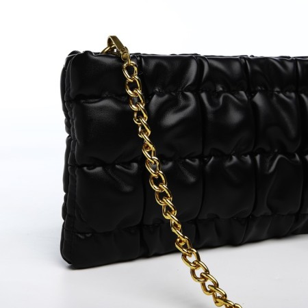 Lightning bag, long chain, black color-3
