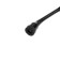 Door locomard lock, "goat leg", black color