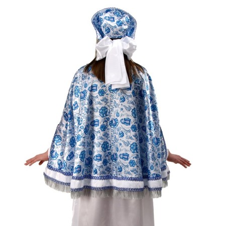 Carnival costume "Folk festivities Gzhel" Nabbage, Kokoshnik, rr42-50-2