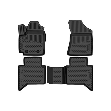 3D mats in the cabin for Changan Hunter Plus 2023-, pickup, double cabin, 4 pcs.