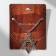 Men's pendant, "Viking" star David, color black silver, 69 cm
