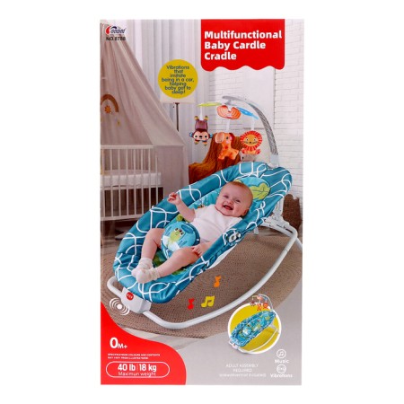 Musical rocking chair for newborns, turquoise color-13