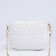Bag Cross-Bodi with a zipper, white color