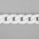 A chain for a bag, plastic, 17 × 23 mm, 120 cm, white color