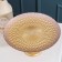 Serving dish "Baroque", d = 28 cm, on the leg, gold color with pink