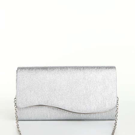 Female bag on a magnet, silver color