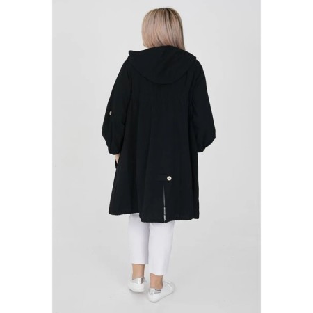 Cardigan female, size 56, black color-3