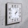 Wall clock, series: classic, discrete move, 23.5 x 23.5 cm, mix