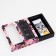 Box for 8 sweets + chocolate, with a window, "flowers", 17.7 x 17.85 x 3.85 cm