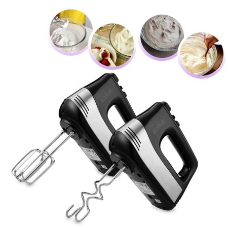 Mixer KT-3072, 500 W, 6 speeds, black-silver-1