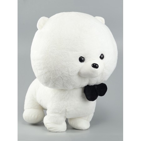 Soft toy "Dog in a butterfly", 60 cm, white color