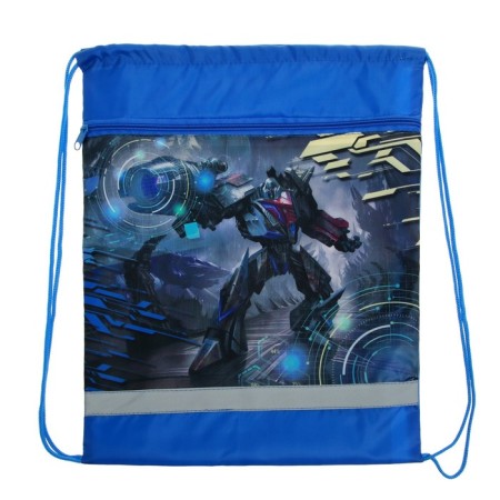 A bag for shoes with a pocket of 420 x 340 mm, with a reflective strip, "slaughter cyborg"-1