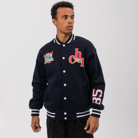 Male Bombber is formed, the color is dark blue, size 50 (XL)