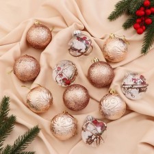 Set of balls plastic D-6 cm, 12 pcs 