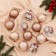 Set of balls plastic D-6 cm, 12 pcs "winter" gold