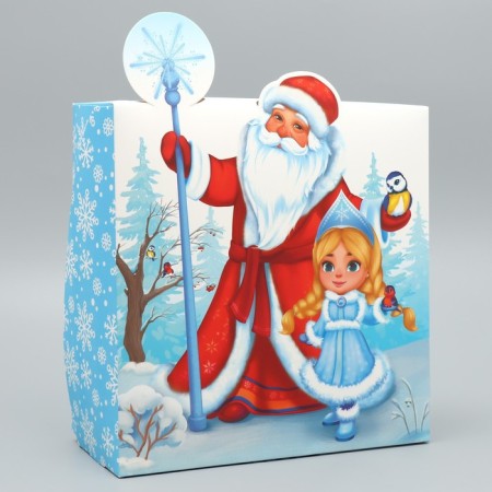 Folding box “Happy New Year!”, 25 x 25 x 10 cm, new year-2
