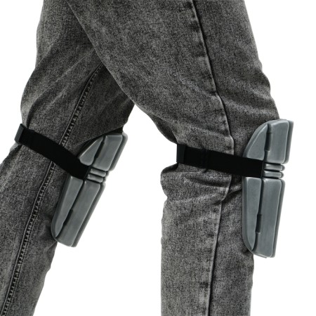 Protective, universal knee pads, 19 × 16.5 cm, gray-3