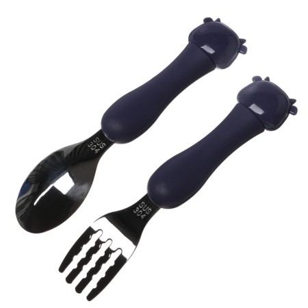A set of children's cutlery in the Czeal case, fork, spoon-7