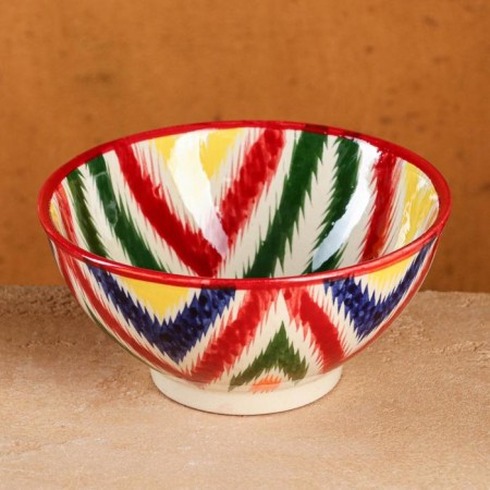 Rishtan Ceramics "Atlas" 15 cm, small, multi -colored ceramics