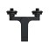 Cersanit Brasko Black A63108 bath mixer, black