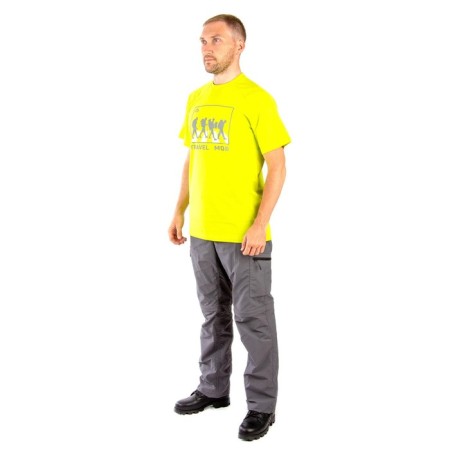 T-shirt Payer Travel Mob, Cotton, Lime, XXL-3