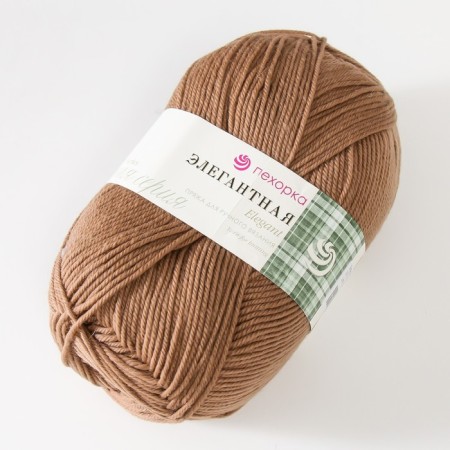 Yarn "Elegant" 100% merino wool 250m/100g (377-coffee)-1
