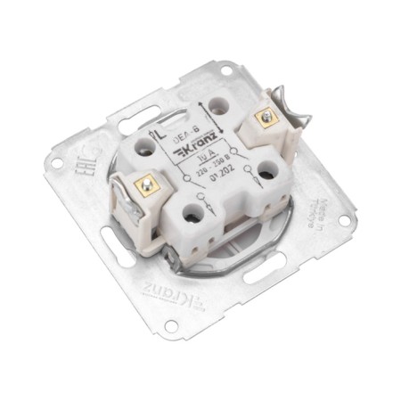 2-clat circuit breaker Kranz hidden installation, 10a, white Kranz KR-78-0202-2