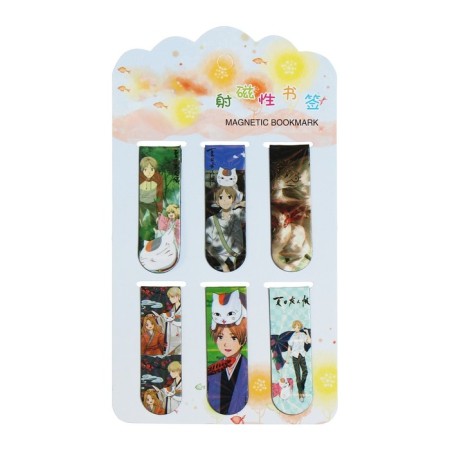 A set of magnetic bookmark for books Calligrata 6 pieces, "Anime", MICC-7