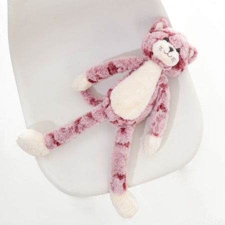 Soft toy "cat", 50 cm, cherry color-3