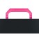 A4 portfolio folder, 700 μm, 1 department, calligrata, black with pink elements