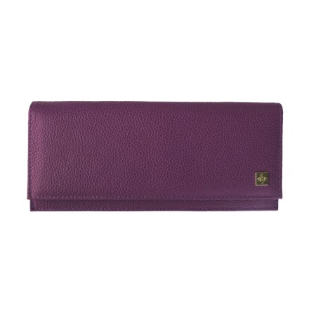 Purpur purse, matte leather, purple color