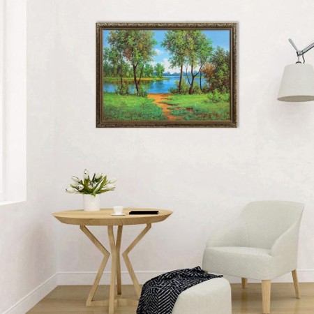 The painting "Silence in the forest" 56*76 cm-8