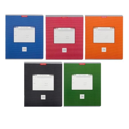 Notebook 24 sheets in the Optima 3W line, cover coated cardboard, offset block, mix (1 species in the adhesion)