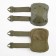Set 2 knee pads, 2 red -leather, green