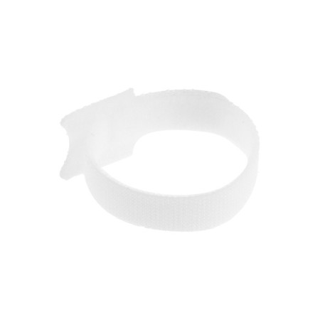 Velcro screed for wires 150x10x1.5 mm, tundra color white, 10 pcs.-4