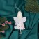 Soft suspension "Alice" star, 13x6 cm, white-pink