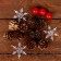 Set of New Year's decor "bumps with snowflakes"
