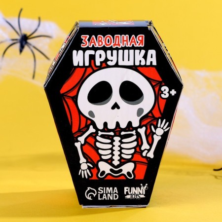 Clockwork toy "Skeleton", with stickers-2