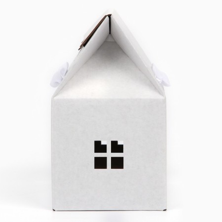 Folding box "House, White", 15 x 18 x 10 cm-2