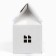Folding box "House, White", 15 x 18 x 10 cm