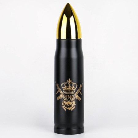 Thermocc, 450 ml, bullet "Master K. King", retains heat 8 hours, 28 x 7 cm-1