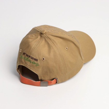 Women's cap "Bright flowers", beige color-3