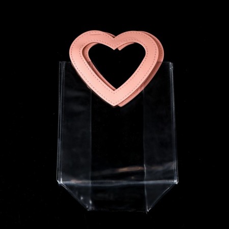 Gift package from PVC pink 20x18x10 cm-3