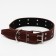 Leather collar on synthetic winterizer, dimensionless, 83 x 4.5 cm, Osh 20-71 cm, brown