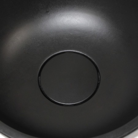 Haller shell Uperwood Belfast is round, concrete, black color-5