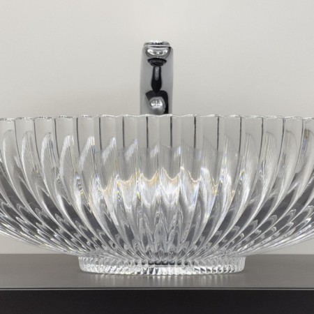Haller shell COMFORTY CF24001, glass, oval, transparent glass, 51 cm-3