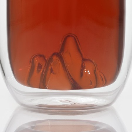 Glass glass with double walls Magistro "Mountains", 350 ml, 6.5 × 15 cm-1